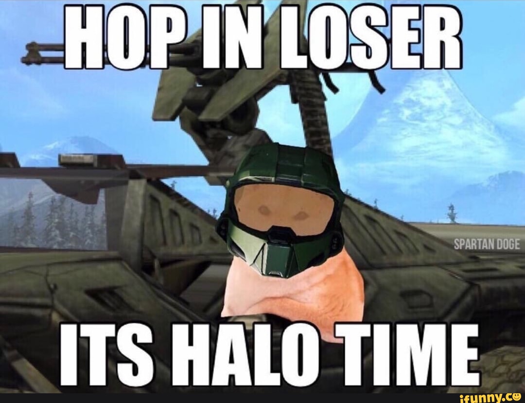 HOP IN LOSER SPARTAN DOGE ITS HALO TIME - iFunny