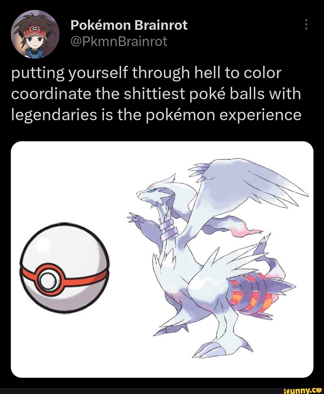Putting yourself through hell to color coordinate the shittiest poke balls with legendaries is