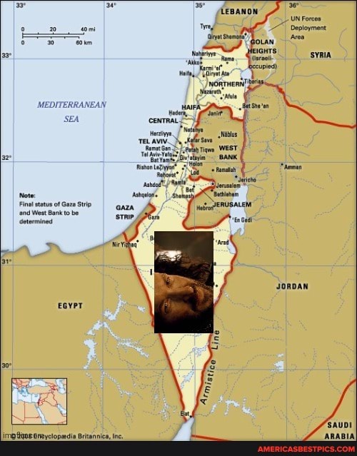 LEBANON
MEDITERRANEAN SEA WEST BANK of Gar Strip te West Bane be
JORDAN