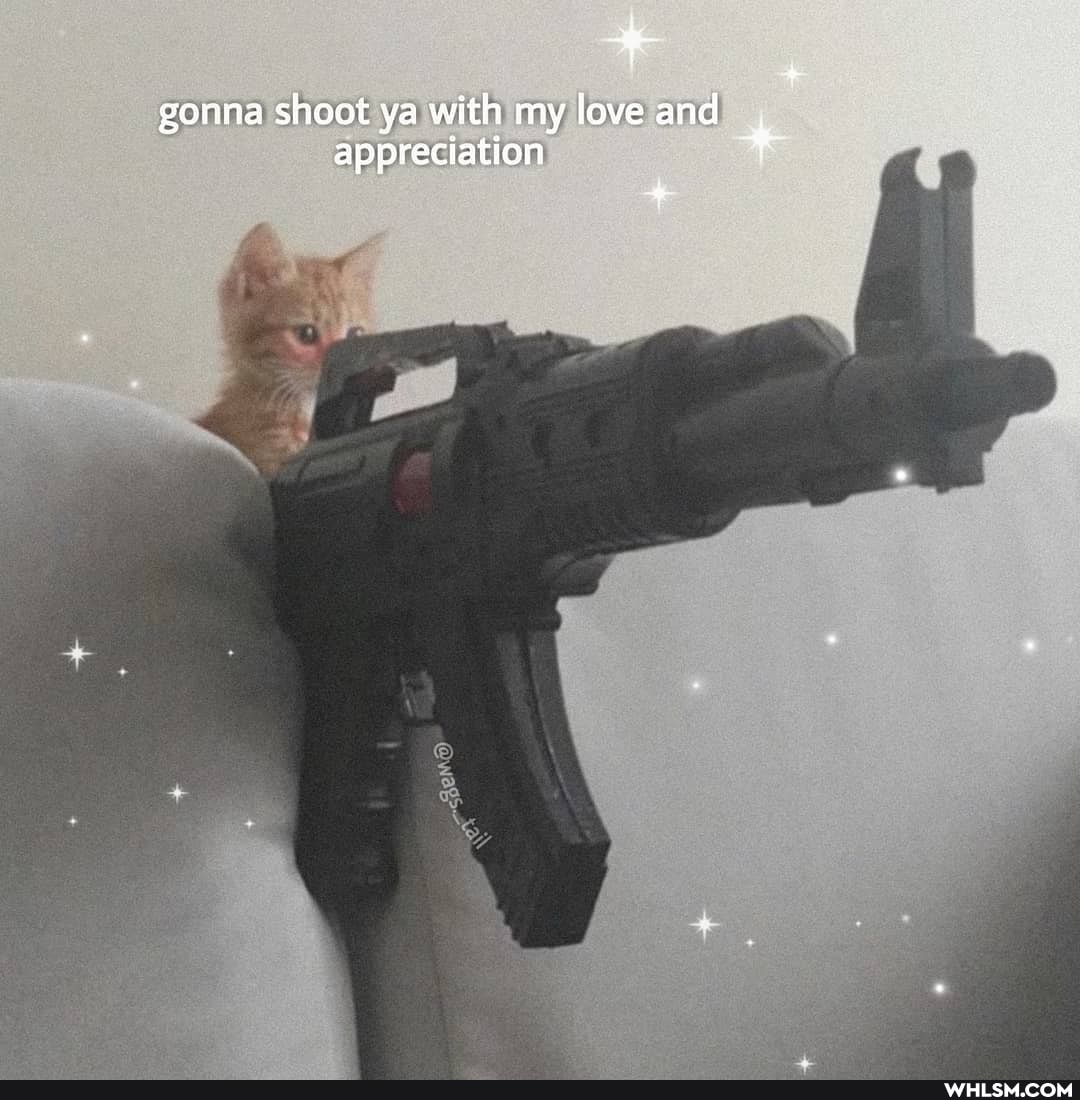gonna shoot ya with my love and appreciation