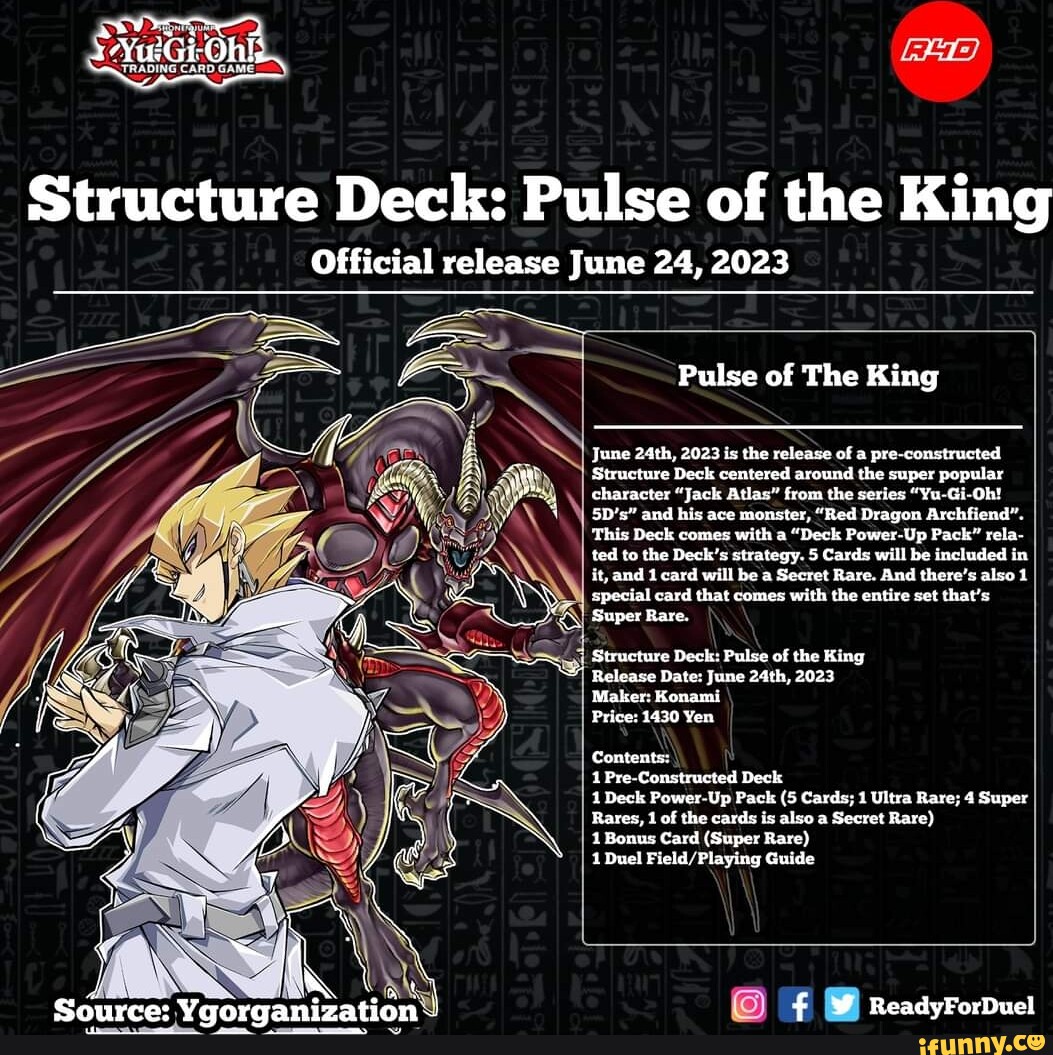 Structure Deck Pulse of the King Official release June 24, 2023 Pulse