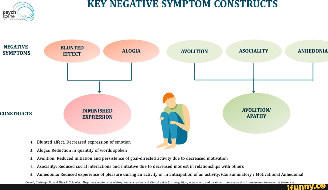 KEY NEGATIVE SYMPTOM CONSTRUCTS NEGATIVE BLUNTED SYMPTOMS REFECT ALOGIA