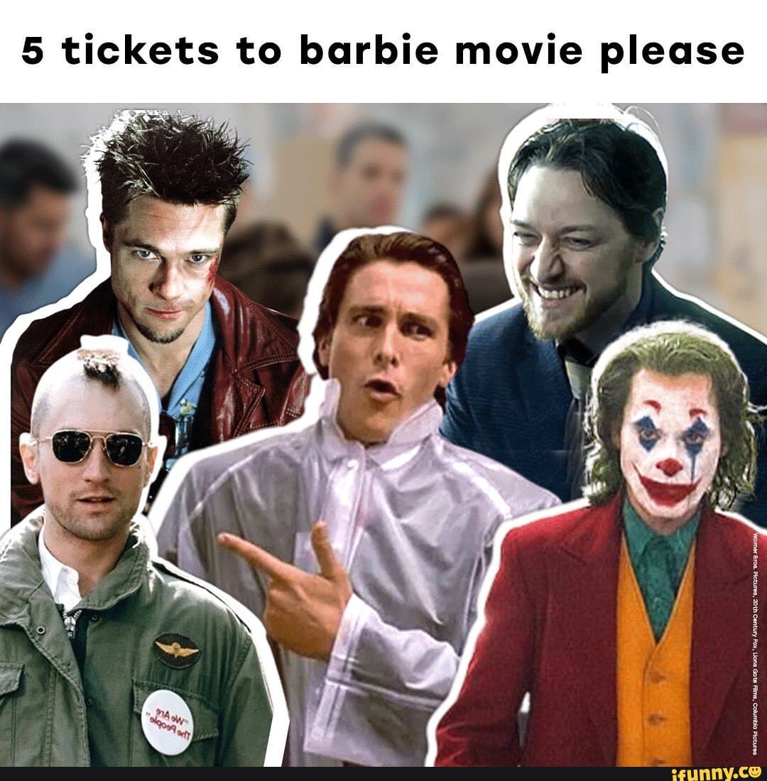 5 tickets to barbie movie please - )