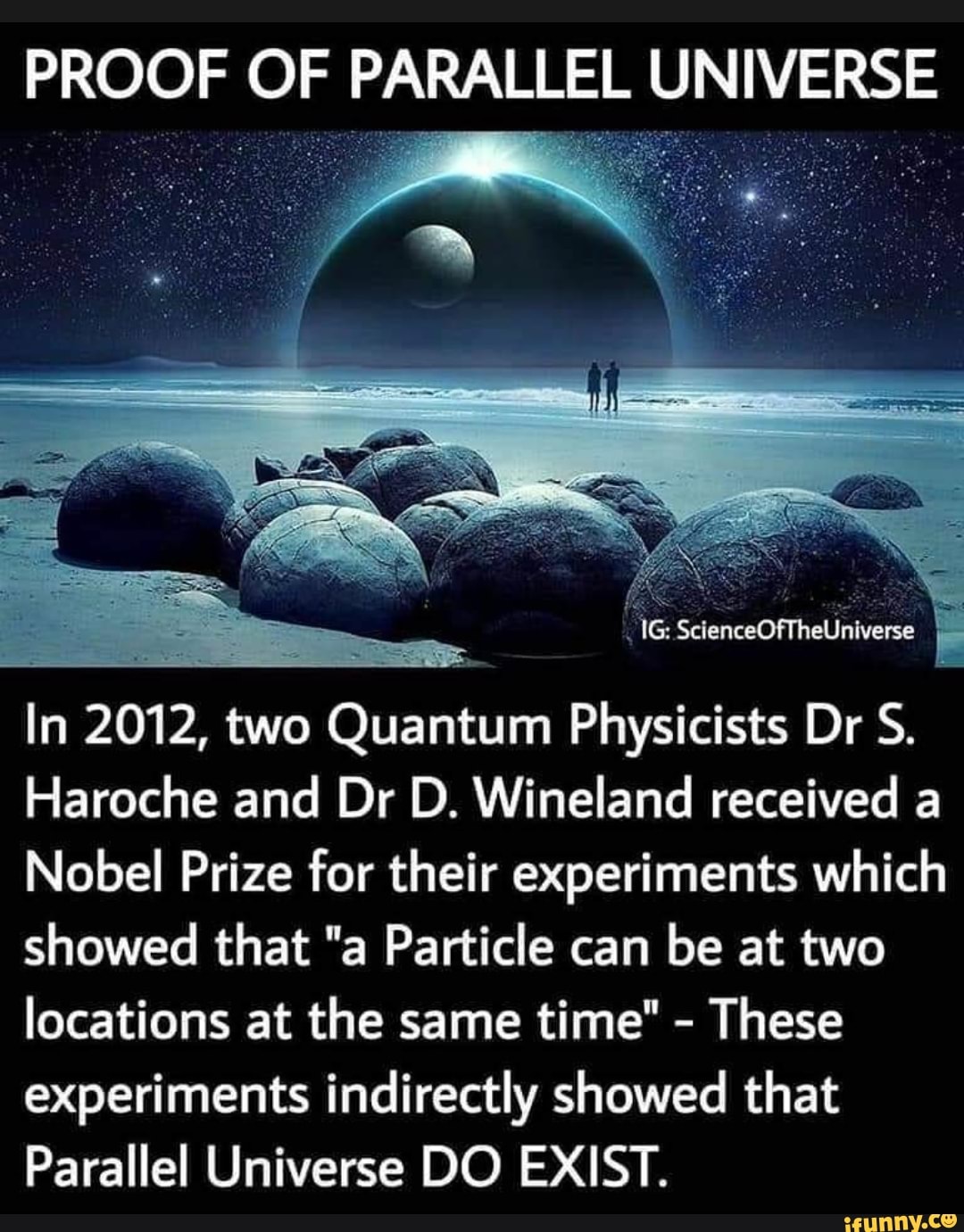 PROOF OF PARALLEL UNIVERSE In 2012, two Quantum Physicists Dr S