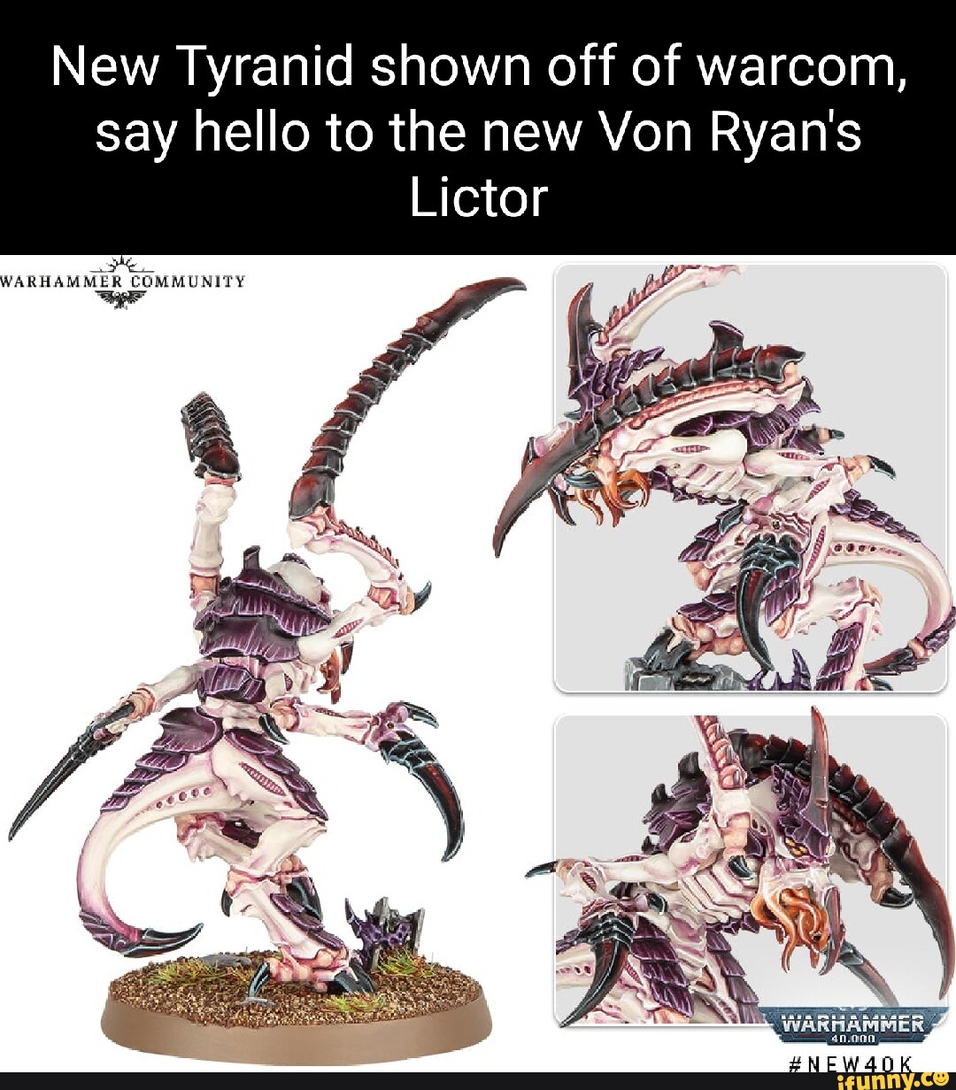 New Tyranid shown off of say hello to the new Von Ryan's Lictor