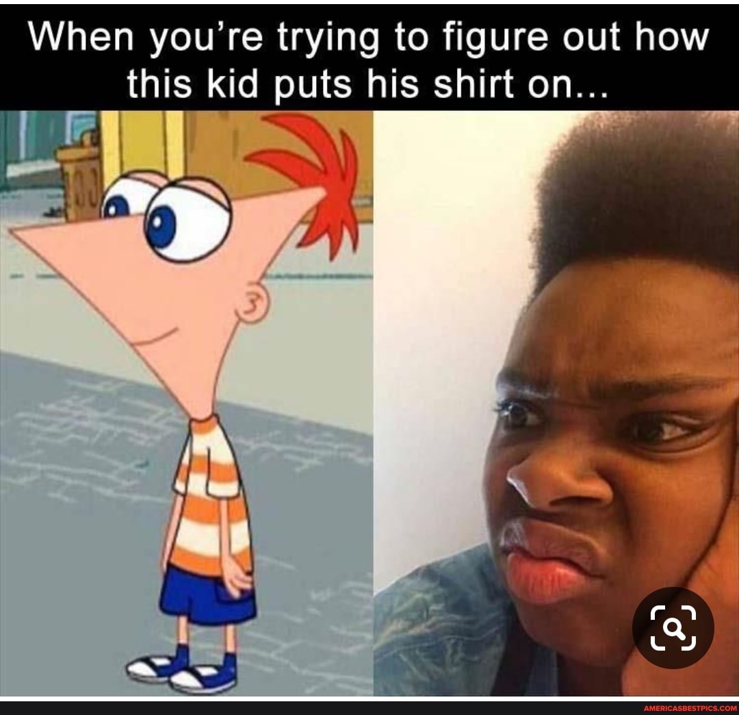 When you're trying to figure out how this kid puts his shirt on...