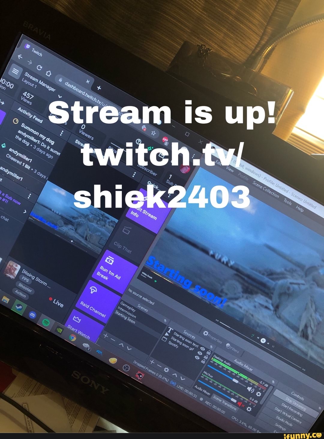 Stream Is Up Twitch Tv Shiek2403