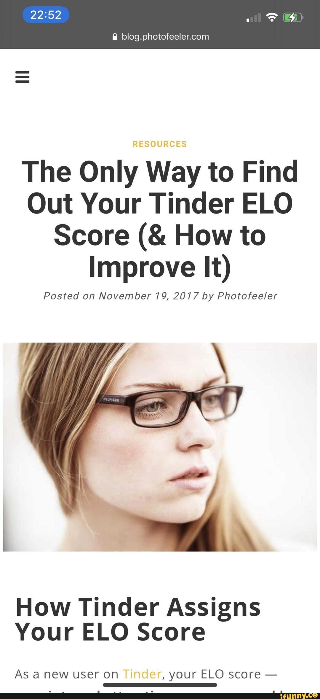 The Only Way to Find Out Your Tinder ELO Score (& How to Improve It) 👓