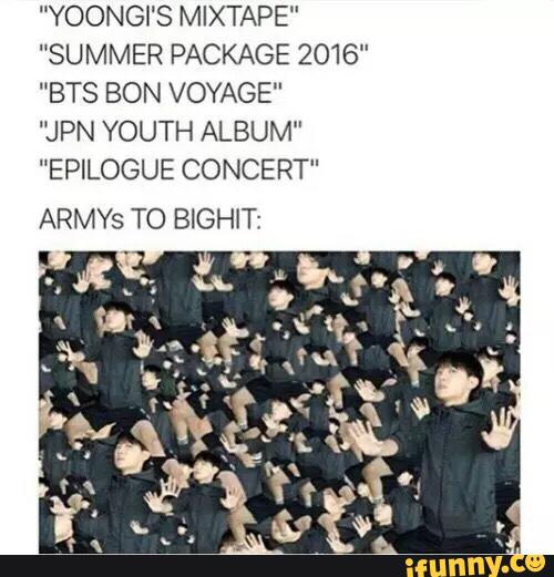 Yoongi S Mixtape Summer Package 16 Bts Bon Voyage Jpn Youth Album Epilogue Concert Ifunny