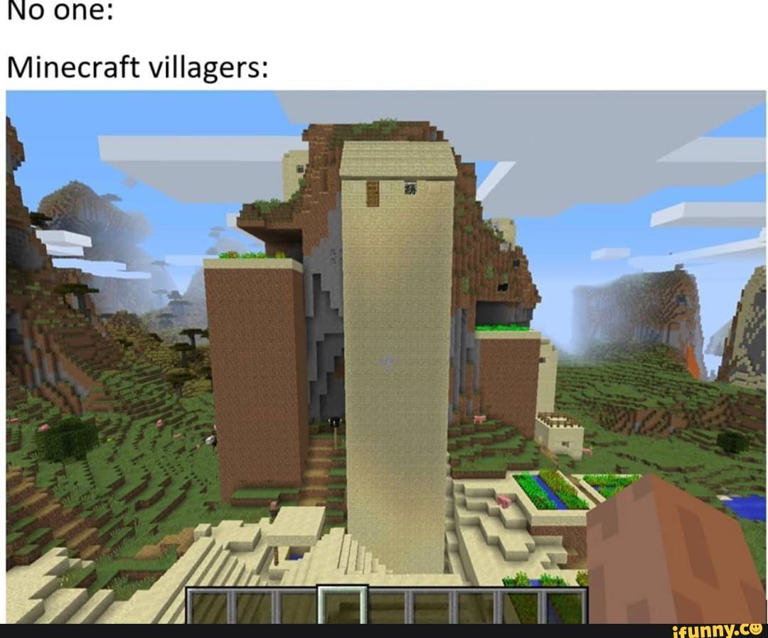 Minecraft villagers: - iFunny