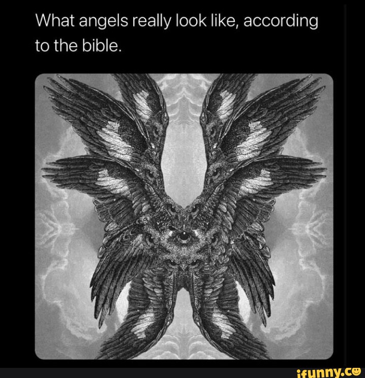 What angels really look like, according to the bible. - iFunny