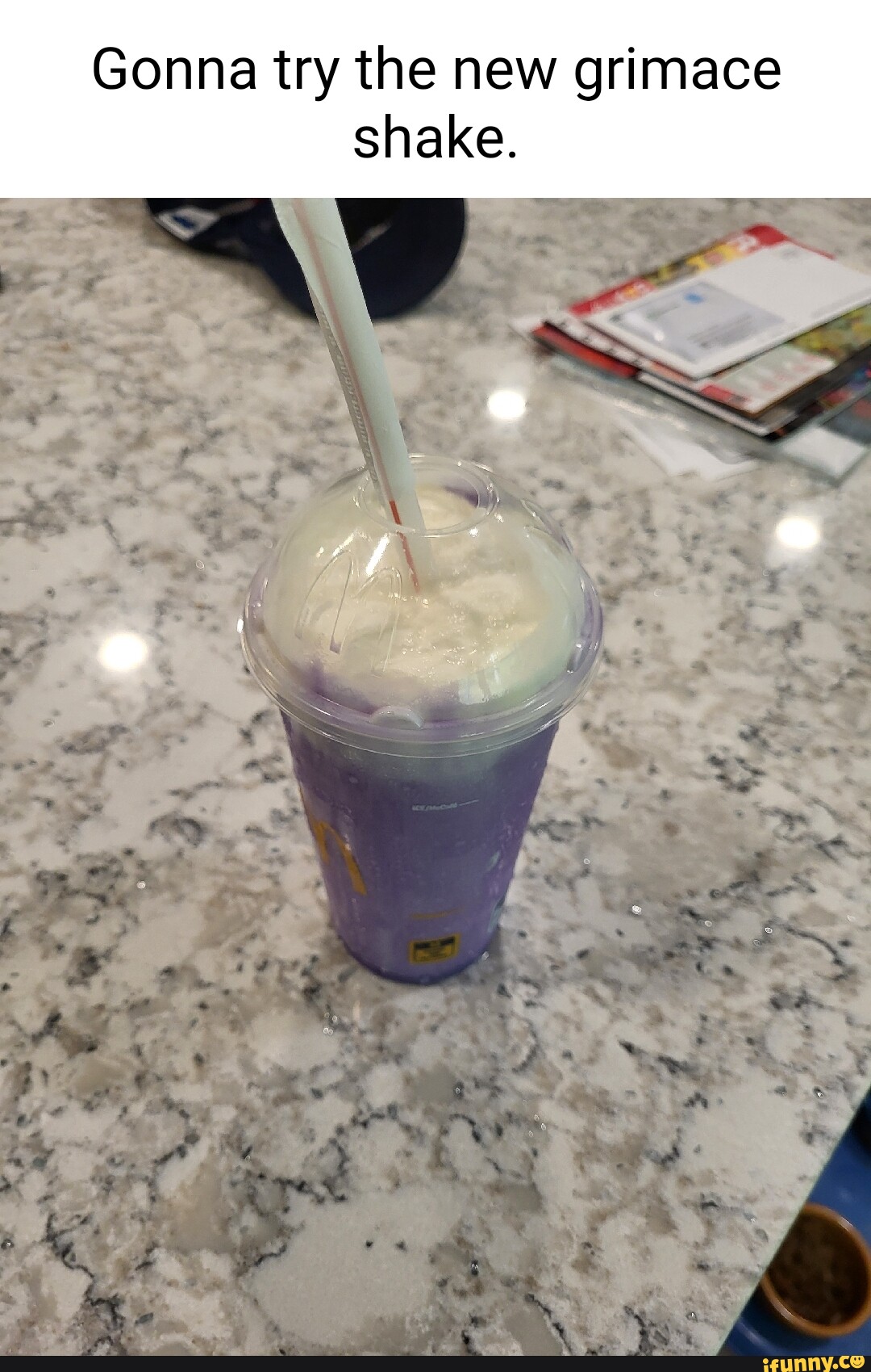 Gonna try the new grimace shake. - iFunny