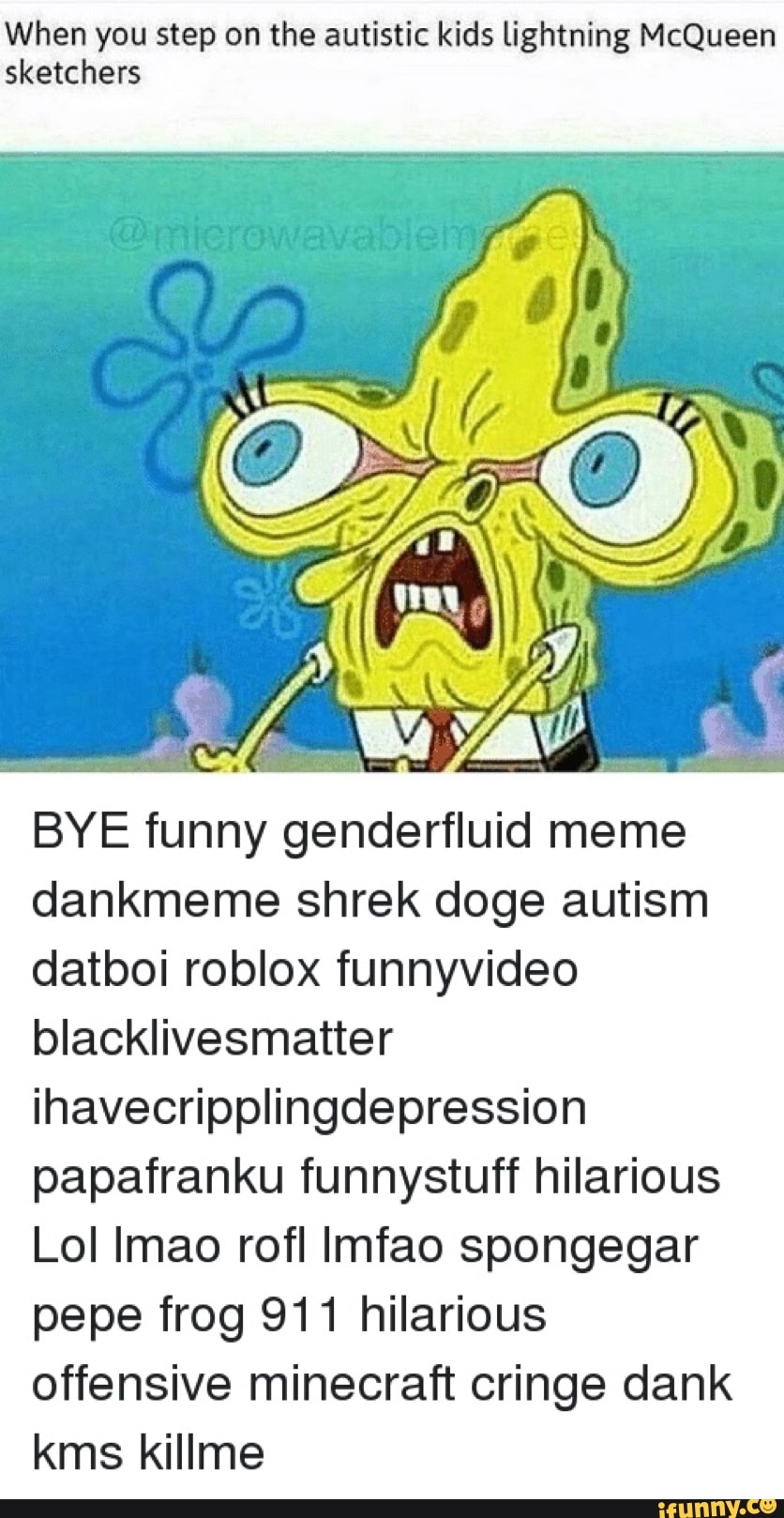 Autism Offensive Roblox Memes