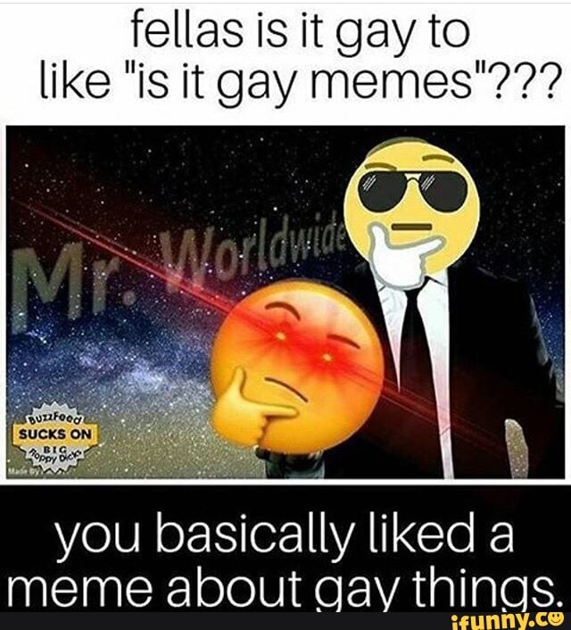 fellas is it gay memes