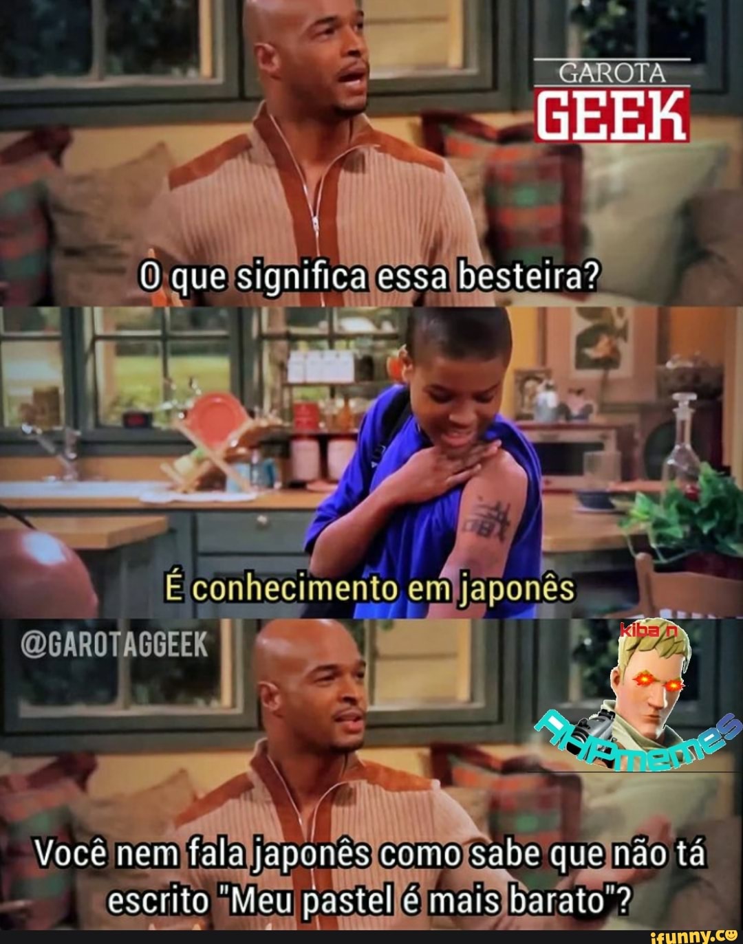 GAROTA
que siquifica csssa besteira?
Você nem fale japores como sabe que não tá
"escrito Meu pastel mais berato ?