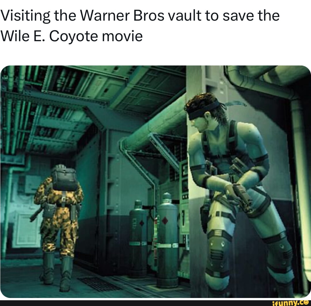 Visiting the Warner Bros vault to save the Wile E. Coyote movie - iFunny