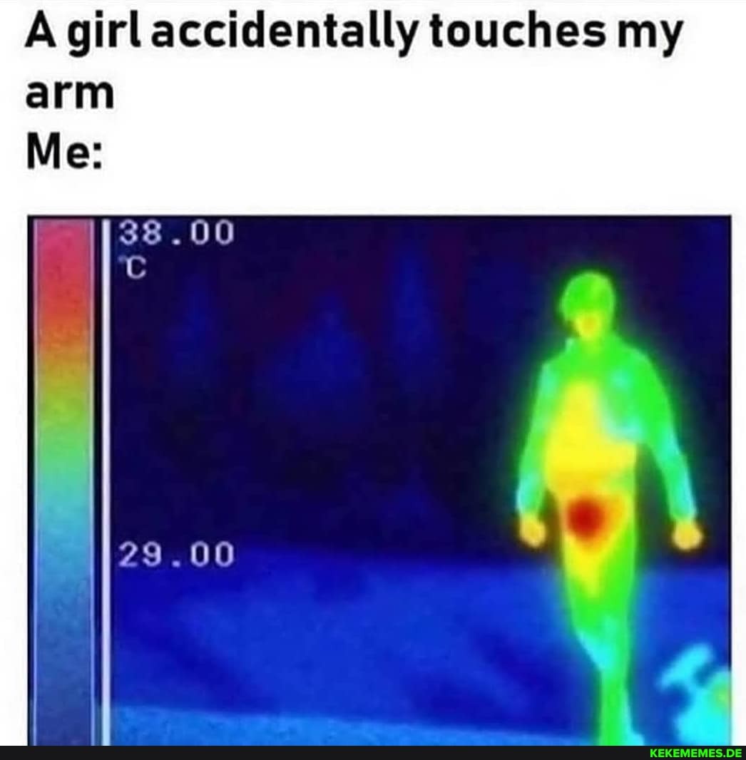 A girl accidentally touches my arm
Me:
38.00