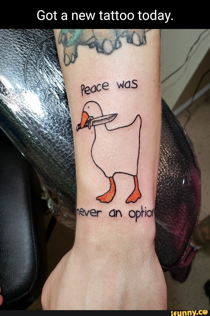 My horrible goose  Dżess at 1618 studio in Warsaw Poland  rtattoos