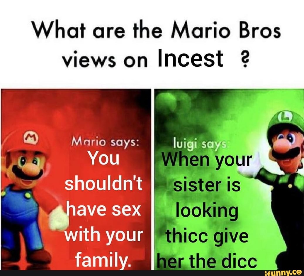 What Are The Mario Bros Views On Incest Ifunny