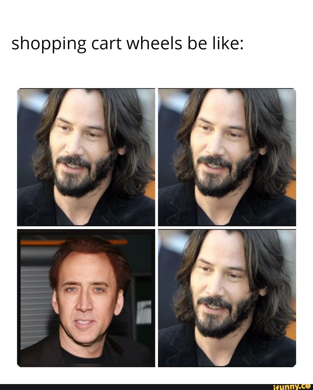 Shopping cart wheels be like iFunny