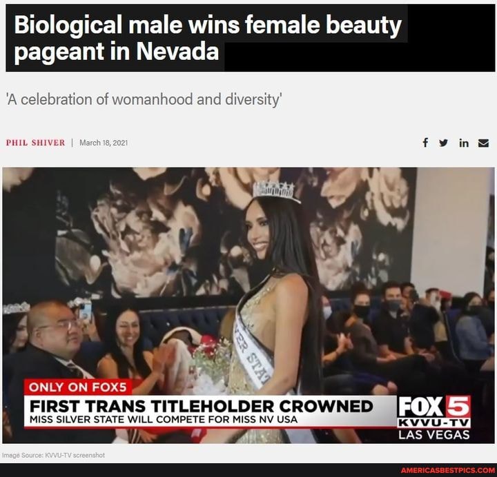 Kataluna Enriquez, a biological male, has won the Miss Silver State USA ...