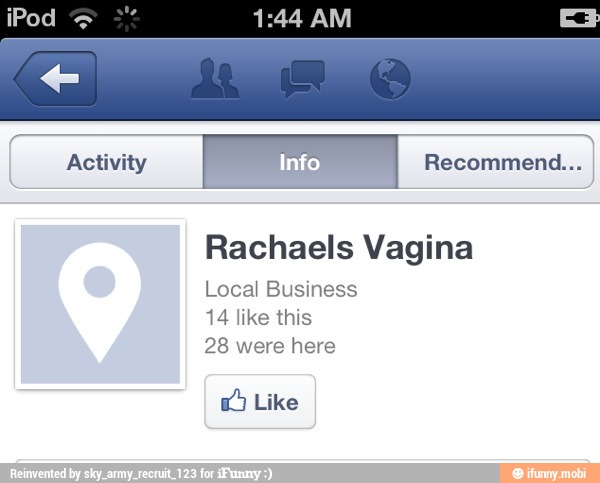 I
Rachaels Vagina