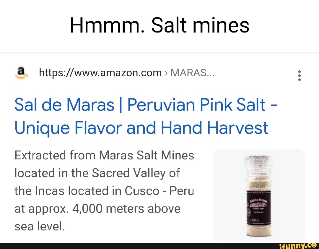 Hmmm. Salt mines MARAS... Sal de Maras I Peruvian Pink Salt - Unique ...
