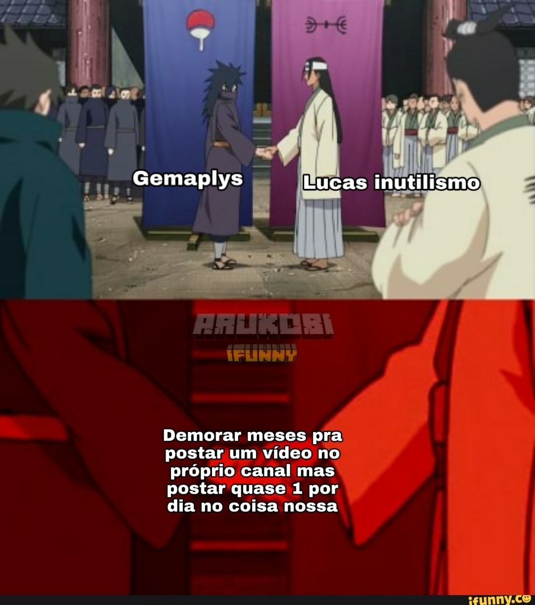 Gemaplys Lucas inutilismo
Demorar meses pra postar um vídeo no próprio canal mas postar quase 1 por dia no coisa nossa