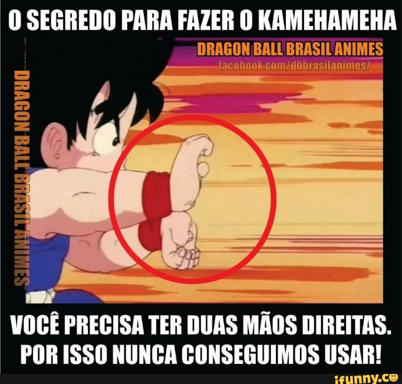 DRAGON BALL BRASIL ANIMES
VOCE PRECISA TER DUAS MAOS DIREITAS.
POR ISSO NUNCA CONSEGUIMOS USAR!