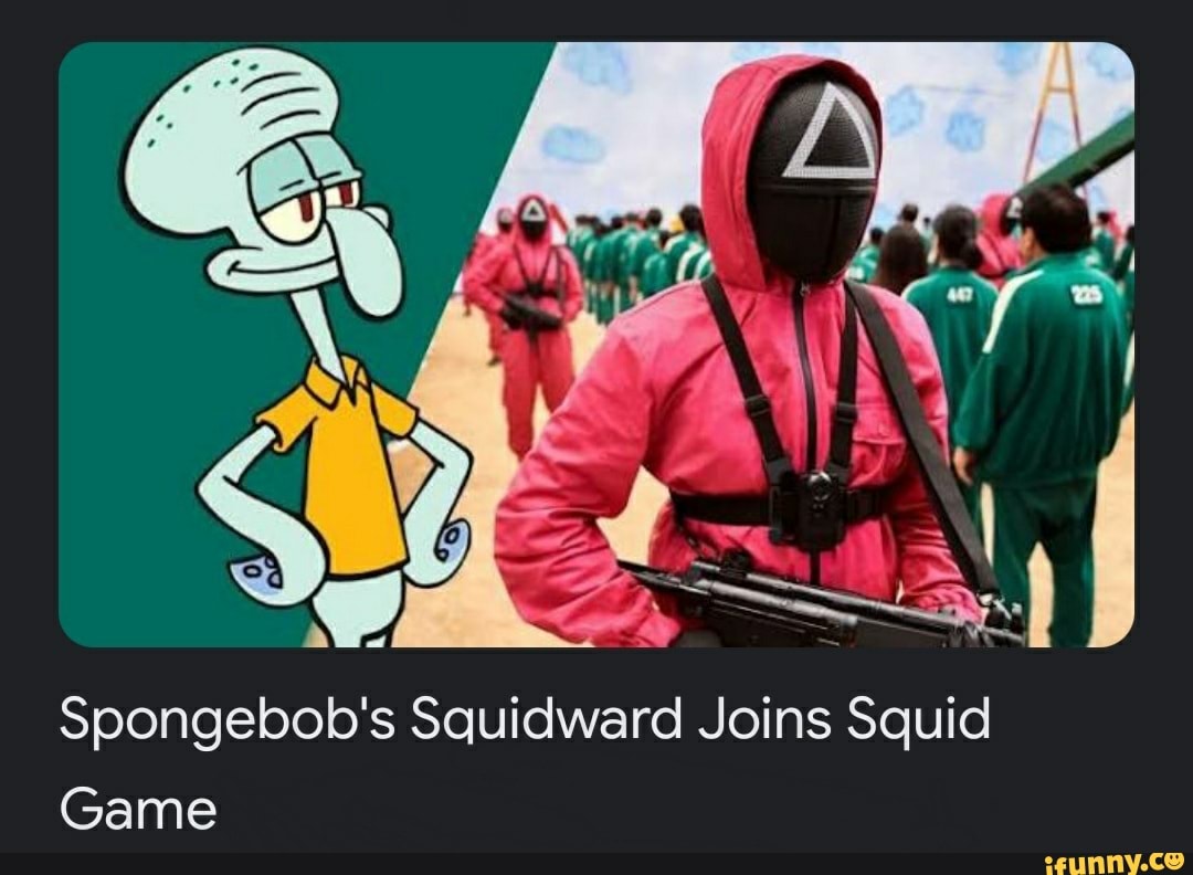 Spongebob's Squidward Joins Squid Game - )