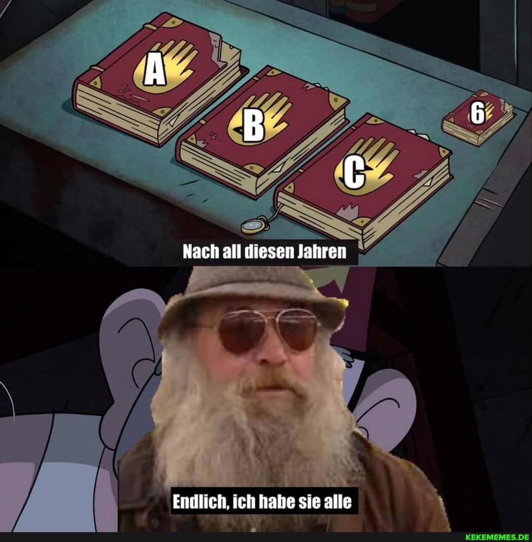Endlich, ich habe sie alle