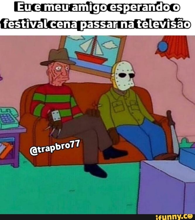 Eu e meu amigo esperando o