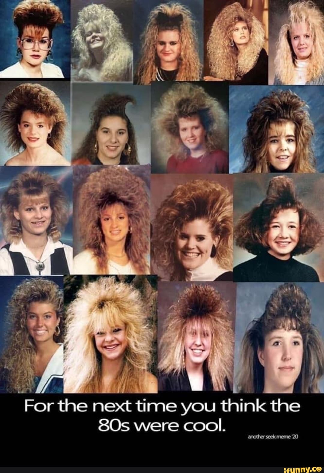 Female Mullet hair 1980's