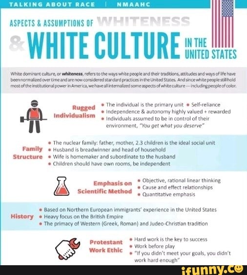 ASPECTS & ASSUMPTIONS OF WE WHITE CULTURE UNITED STATES IN THE ite ... pic