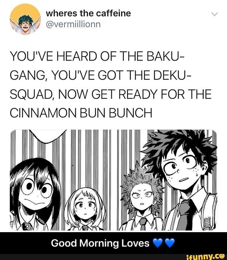 YOU'VE HEARD OF THE BAKU- GANG, YOU'VE GOT THE DEKU- SQUAD, NOW GET ...