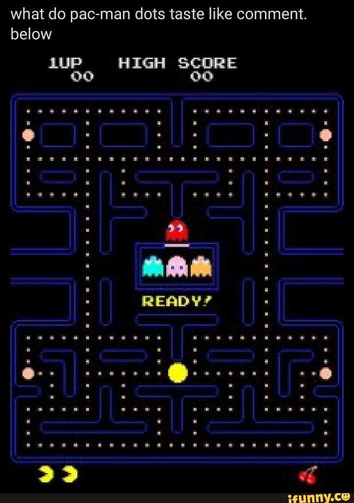 what do pac-man dots taste like comment.