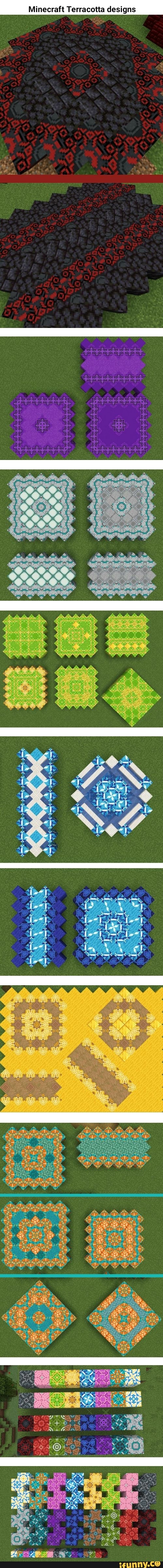 Minecraft Terracotta Designs 3 Ie Be Pend Ted Bart