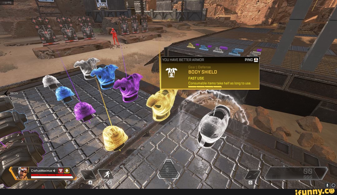 YOU HAVE BETTER ARMOR Gear I Defense
BODY SHIELD
FAST USE Consumable items take half as long to use.