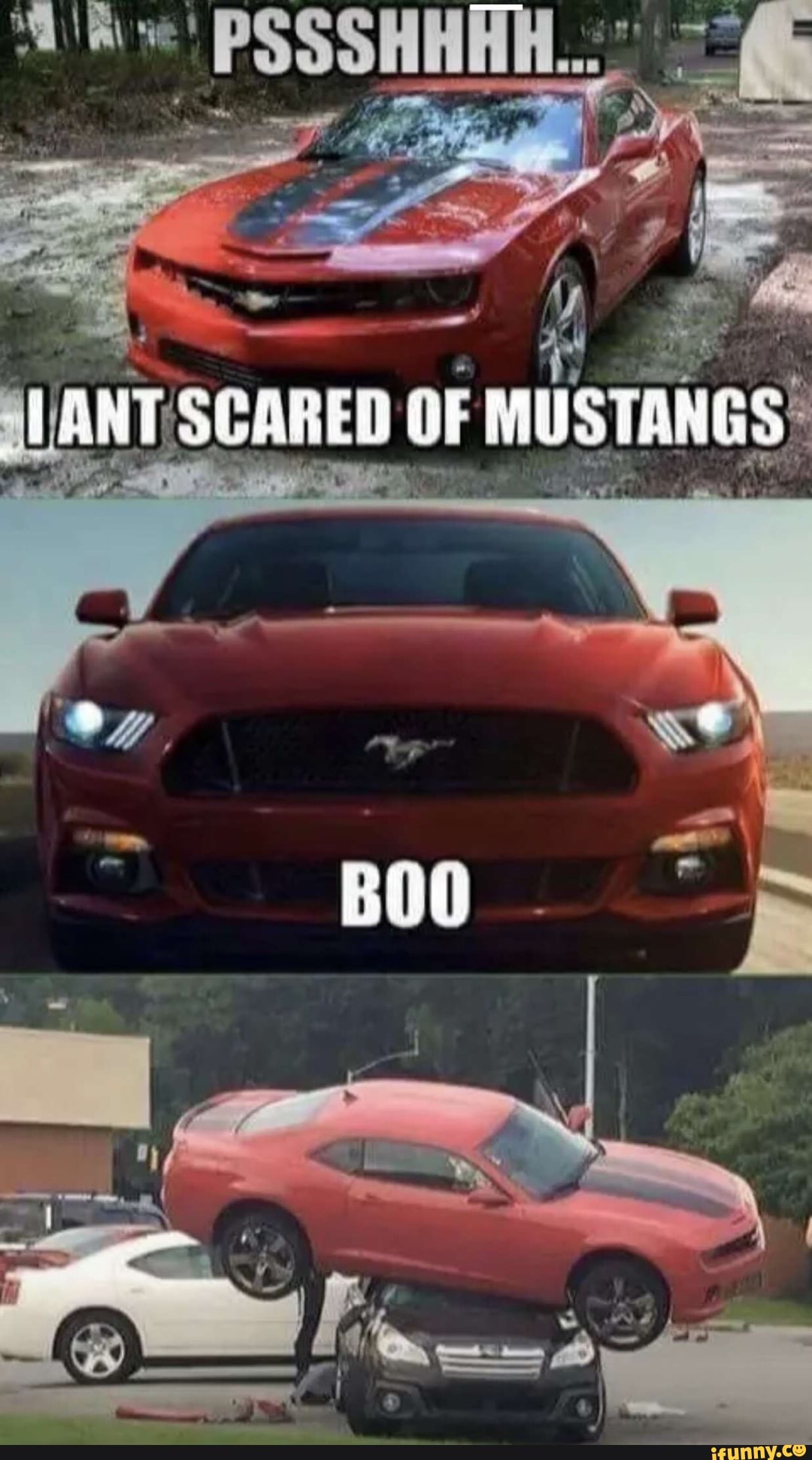 camaro vs mustang meme