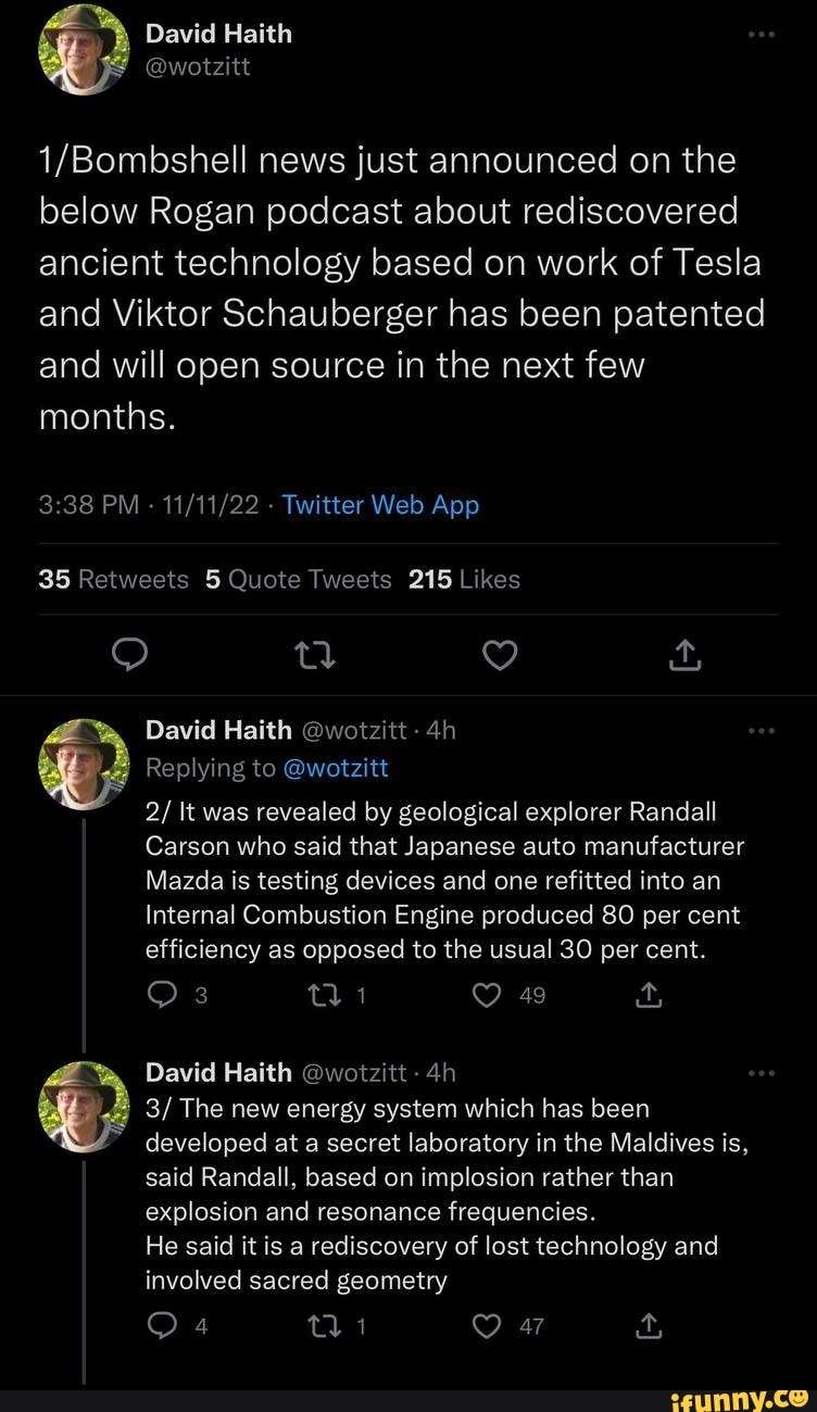 News just announced on the below Rogan podcast about rediscovered