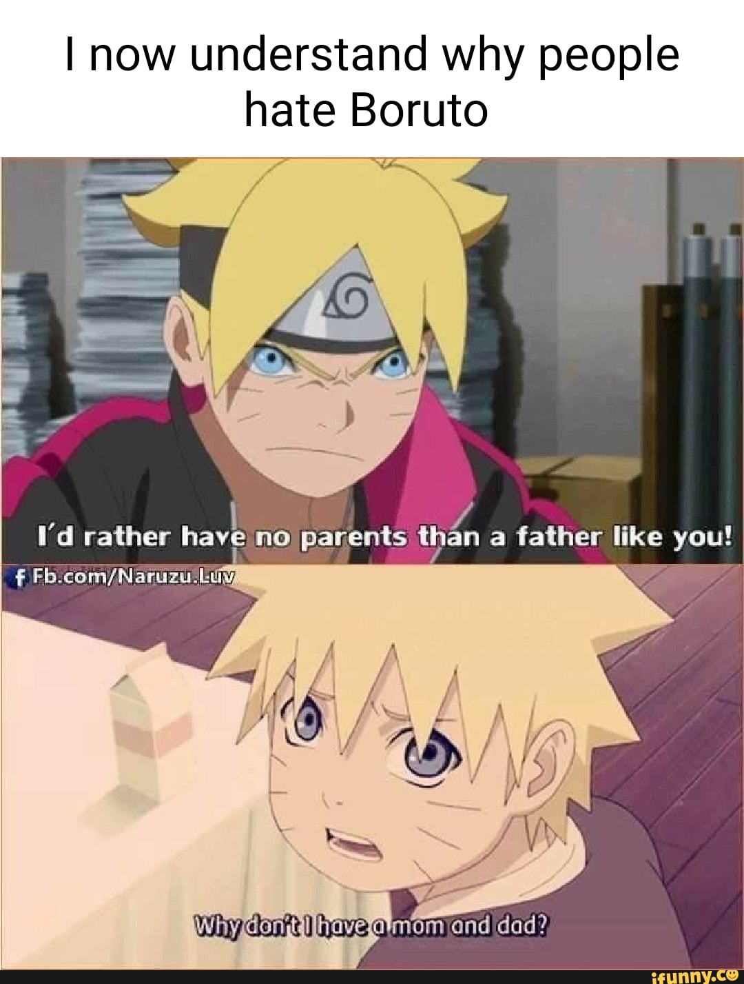 It's really funny how haters are now wanting Boruto to be a slice of life  yet posted memes like this : r/Boruto