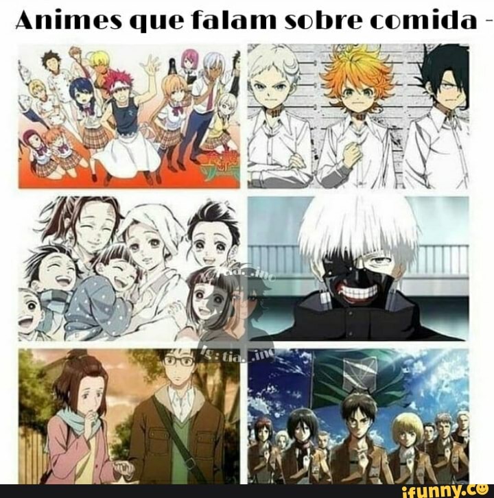 Animes que falam sobre comida
