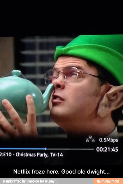 Netflix froze here. Good ole dwight... - Netflix froze here. Good ole dwight...