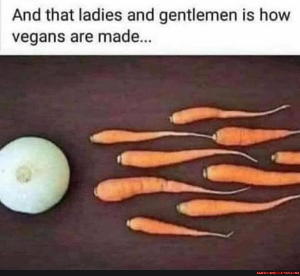 And that ladies and gentlemen is how
vegans are made...