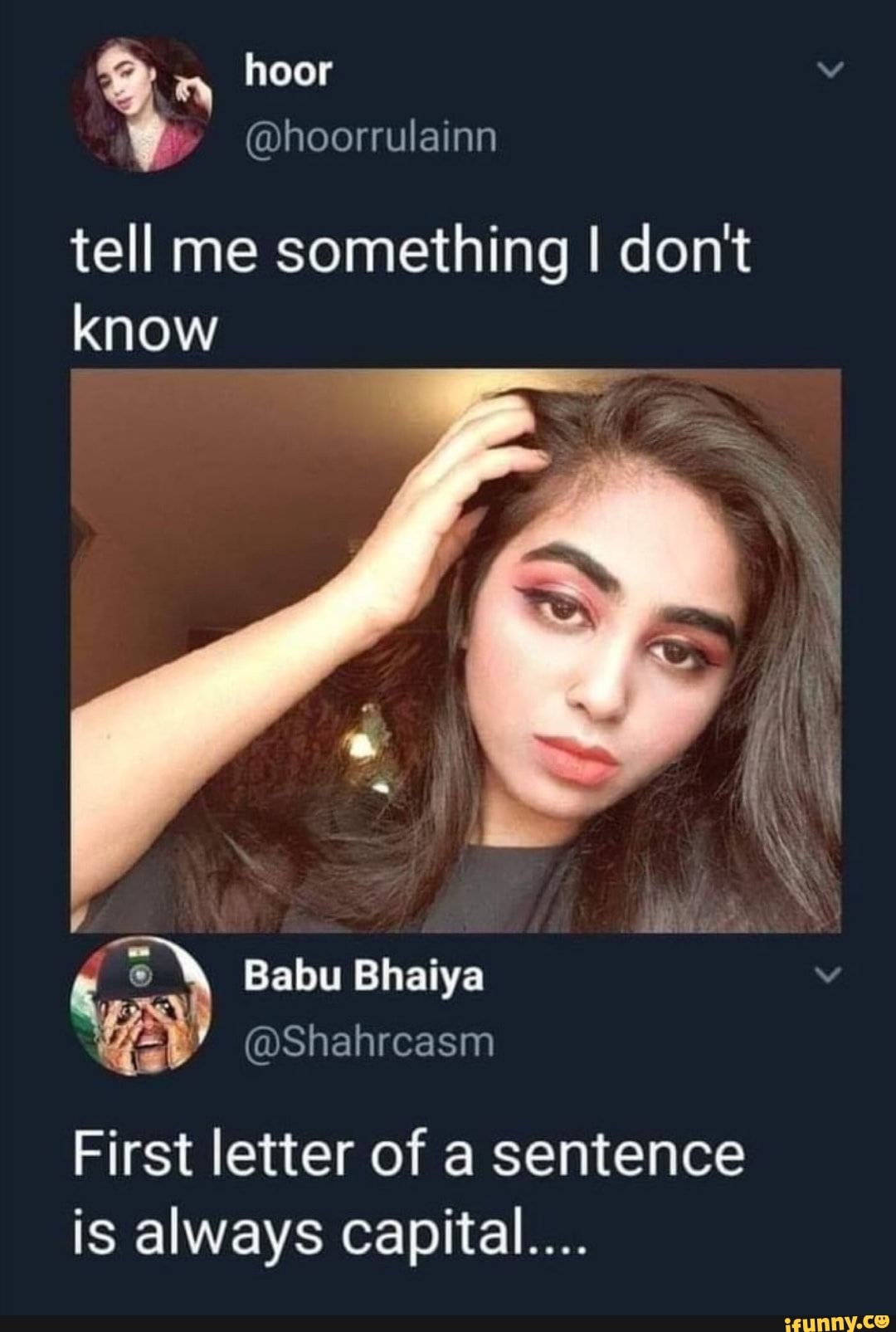 Scumbag stacy. I have something to tell you. Selena gomez tell me something i don't know. Tell me something i don't know. Say no more.