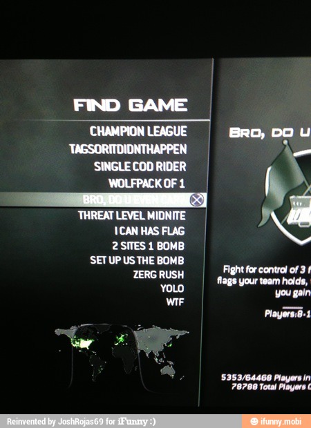 FIND GAME
I
CHAMPION LEAGUE
TAGSORITDIDNTHAPPEN
SINGLECODRIDER I
THREAT LEVEL MIDNITE
ICANHAS FLAG