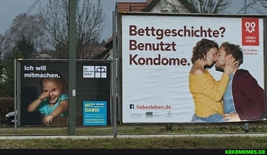 Bettgeschichte?
Benutzt
Kondome.
Ich will mitmachen.
I Sa