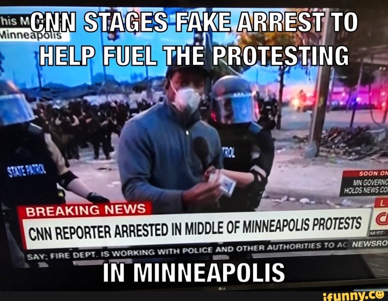 A Breaking News Cnn Reporter Arrested In Middle Of Mitten