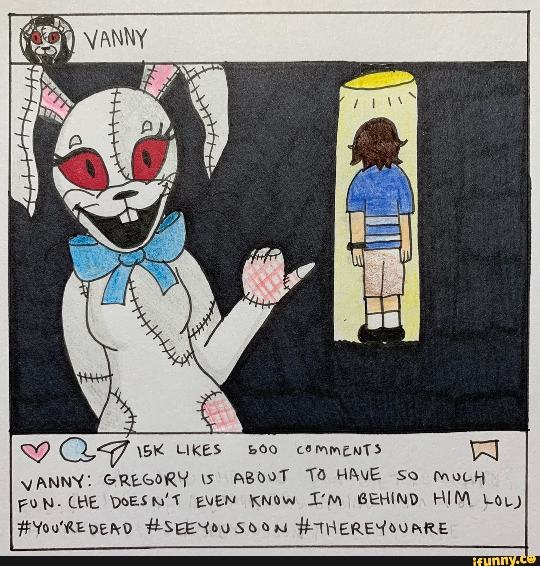 Vanny x Gregory Fanart in 2023  Anime fnaf, Fnaf funny, Fnaf comics