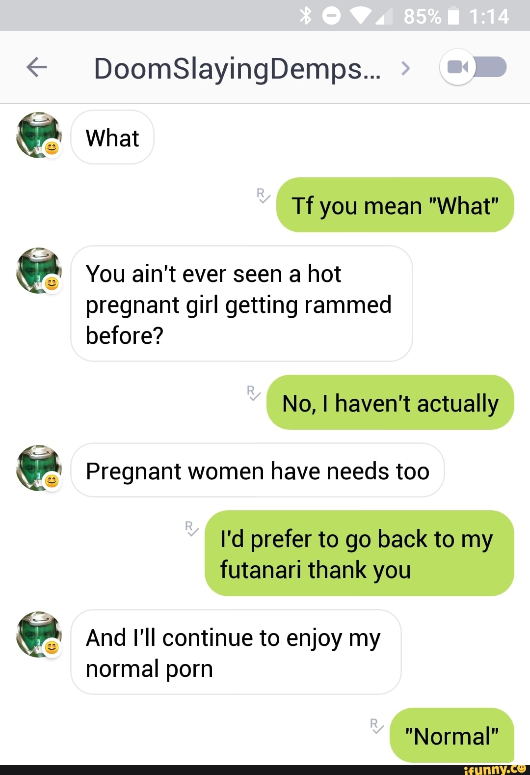Pregnant Futa Porn - DoomSlayingDemps... What You ain't ever seen a hot pregnant ...